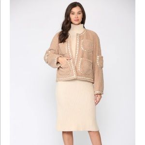 Joh Apparel Tan Fur Jacket